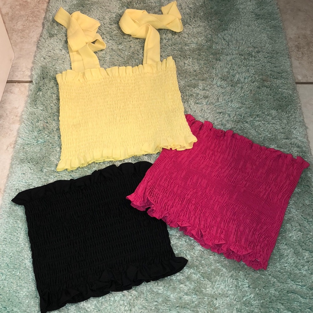 smocked crop top bundle